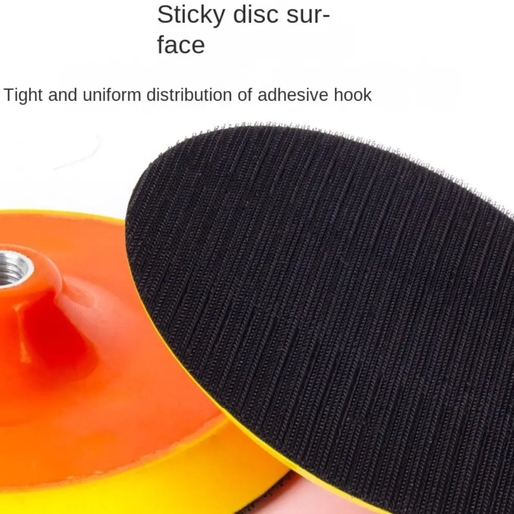 New 100mm/125mm Plate Backing Pad 10mm/14mm Thread PU Sponge polishing disc Self-adhesive Flocking Sanding Pad Holder