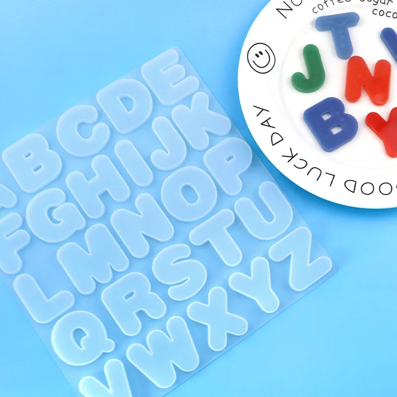 Wholesale 26 English Alphabet Silicone Resin Mold for Jelly Pudding Soap Chocolate & Cake Mould 149