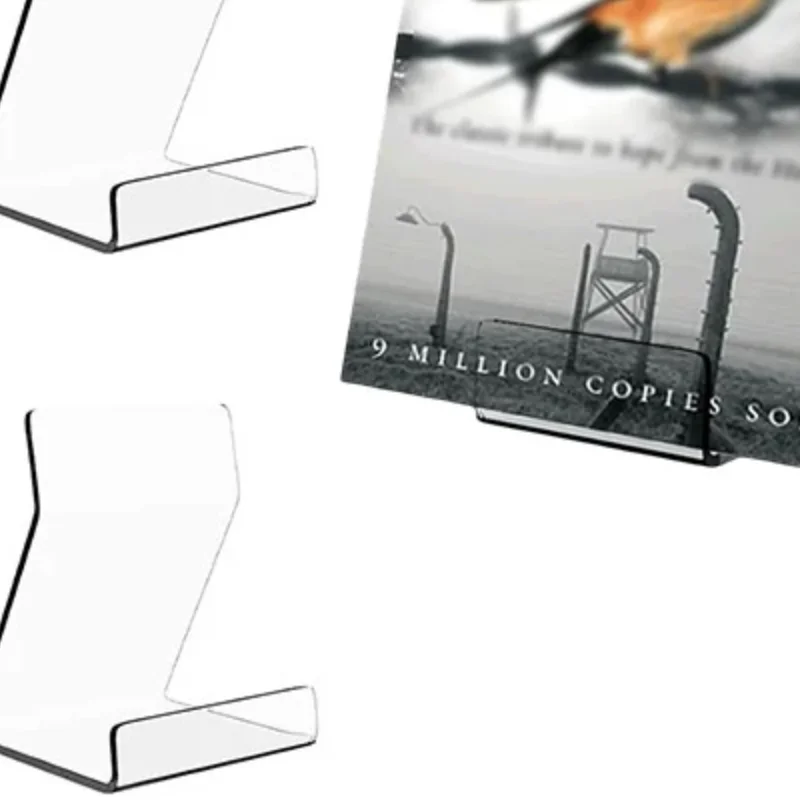 

1/2/6 шт. прозрачная подставка для книг для полки, настольная книжная полка, акриловая прозрачная подставка для хранения офиса