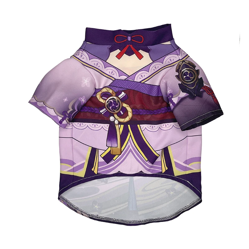 Anime Genshin Impact Raiden Shogun Little Cat Clothes, capa con capucha, abrigo, Cosplay, toma de fotos, accesorios, suministros para mascotas, capa, regalos