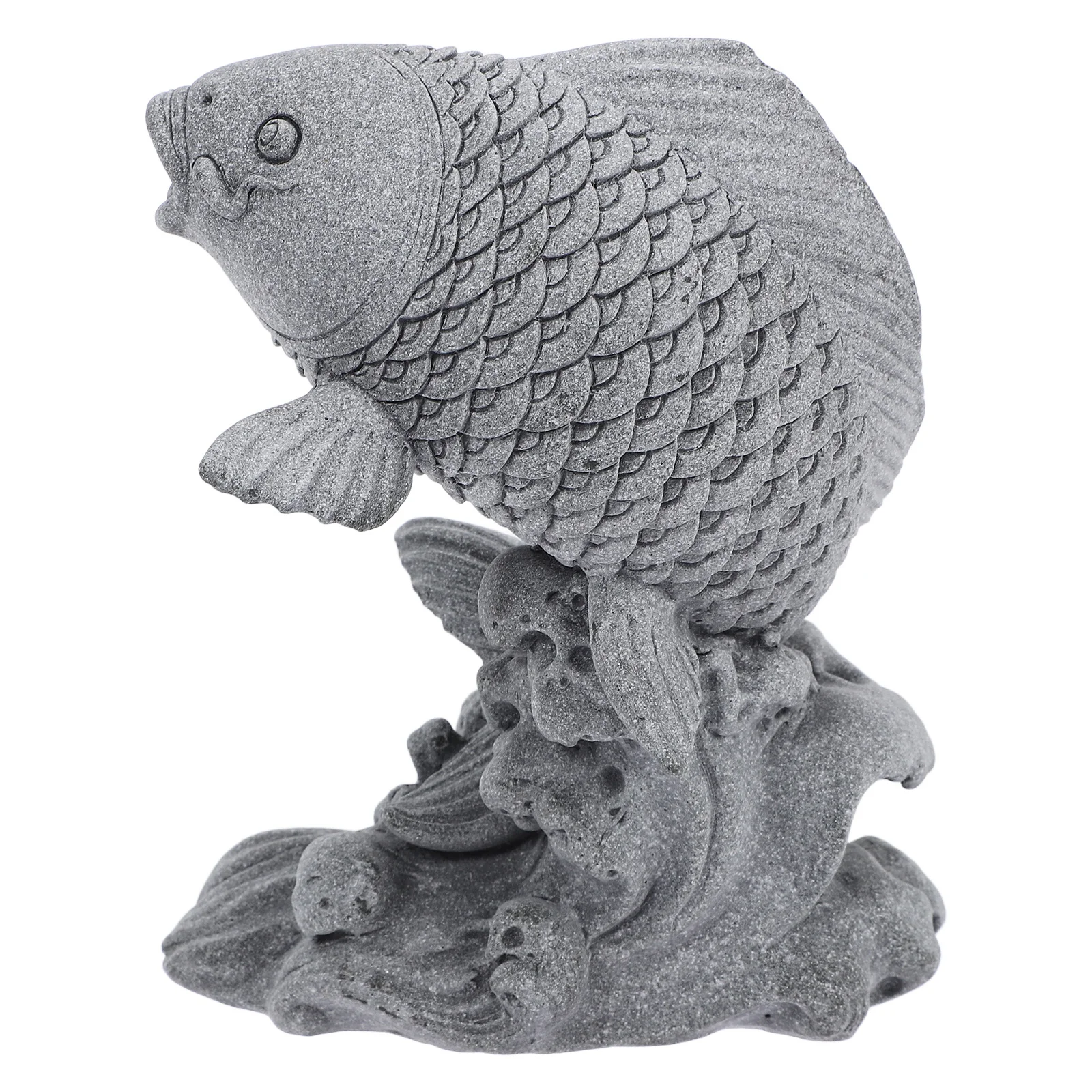 

Lifelike Fish Sculpture for Garden Pond Aquarium Decor Weather Resistant Resin Statues Outdoor Yard Fountain Ornament Home