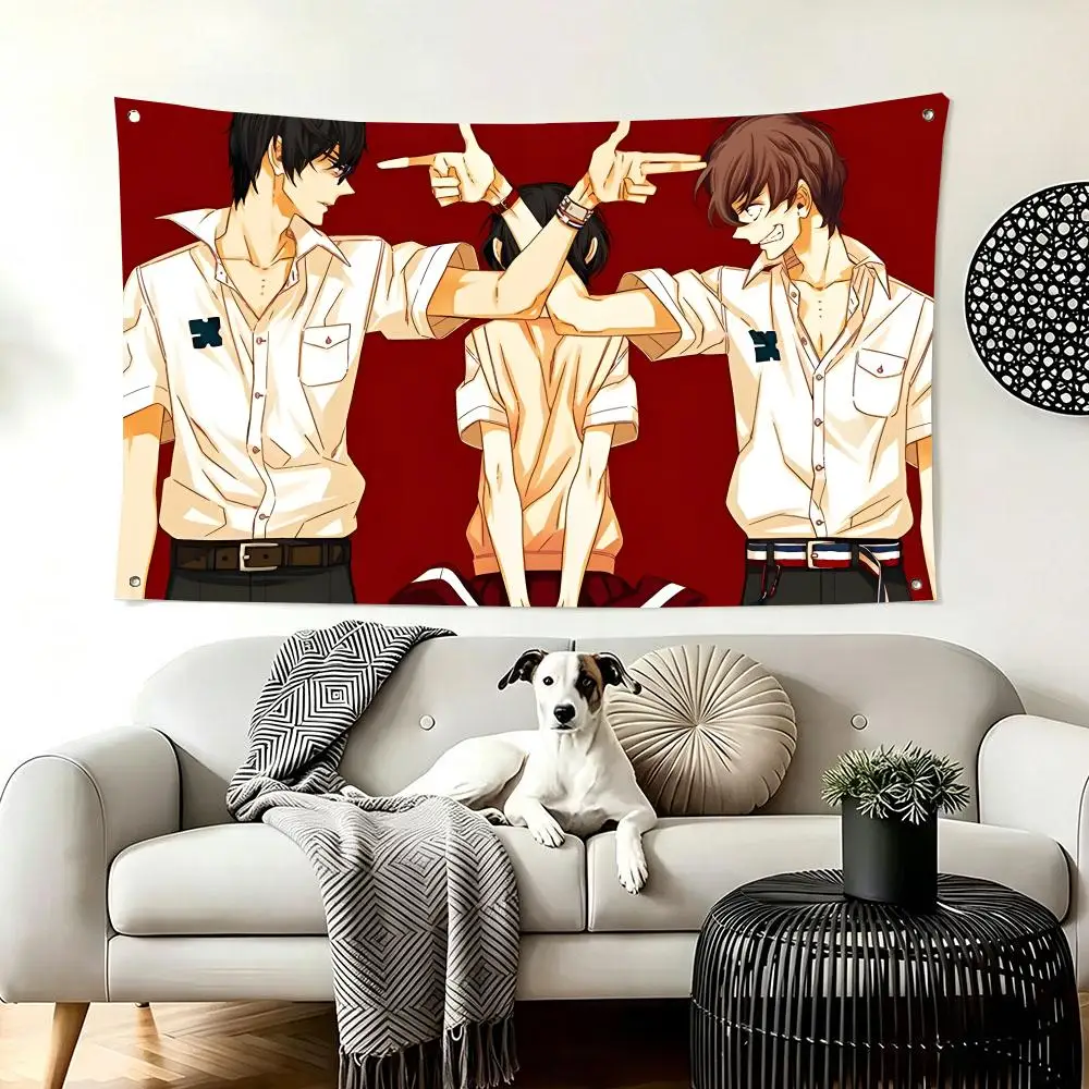 Japanese Anime T-Terror in Resonance Flags  For Living Room Home Dorm Decor Wall Outdoor Camping Party Banner Gifts