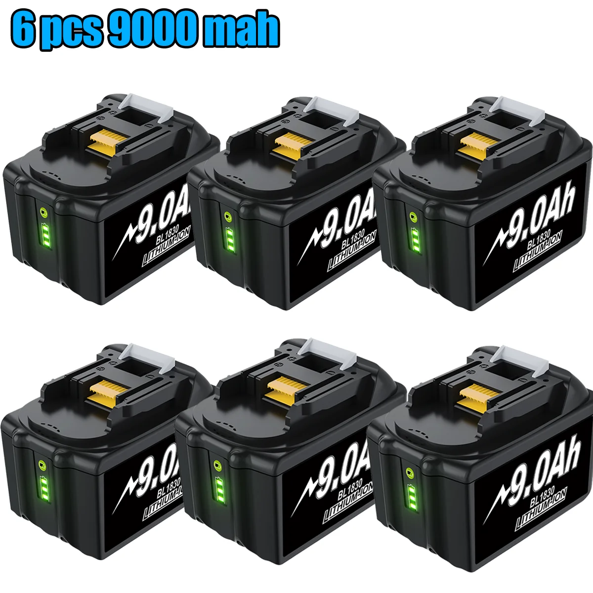 Voor Makita 18 V BL1830 9000 Mah Vervangende Batterij Compatibel Voor BL1860 BL1850 BL1840B BL1830B Power Tool Oplaadbare Batterij