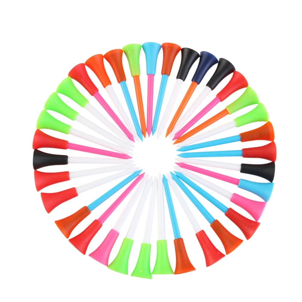 

50pcs Golf Plastic Tees Durable Unbreakable Ergonomic Design 3 1 4 Inch Training Accessories Present Lovers