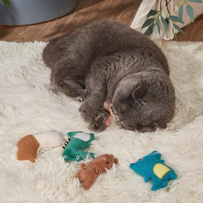 1pc bonito brinquedos de pelúcia para gato de estimação catnip cheio mastigar mordida jogo gatinho produtos para animais de estimação dormir companheiro pano bonecas