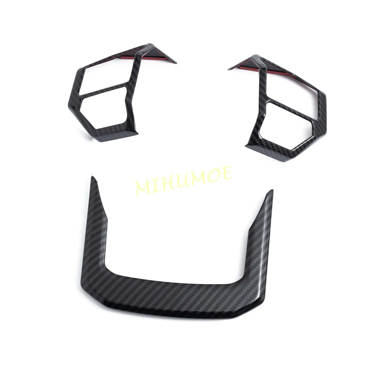For 2024-2025 Land Cruiser Prado J250 LC250 Carbon Fiber Steering Wheel Switch Button Cover Decoration