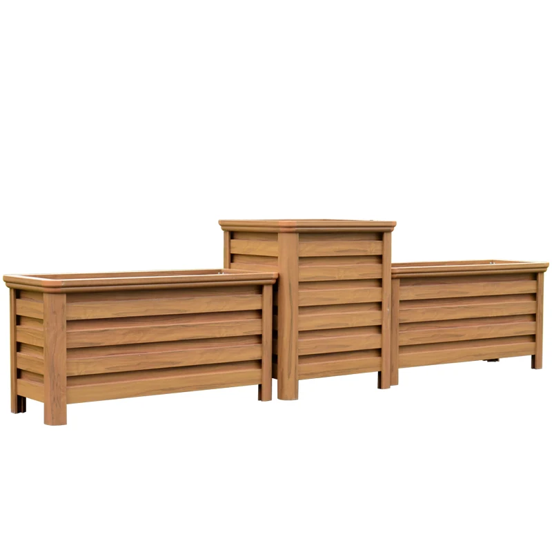 

Stainless steel flower box anticorrosive outdoor courtyard flower slot balcony planting box