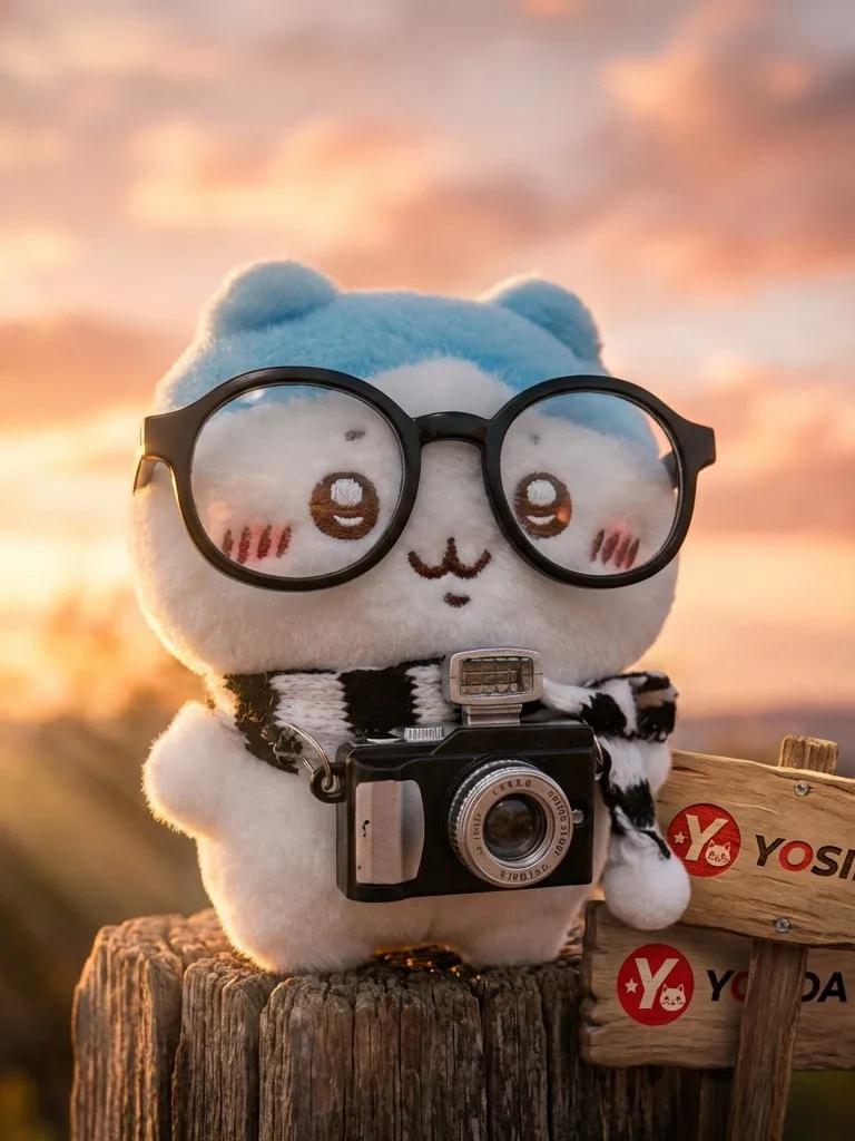 yosida-retro-camera-plu-bag-charm-ussachi-doll-kawaii-gift-soft-toy-eight-pa-hanging-pendant-faion-accory