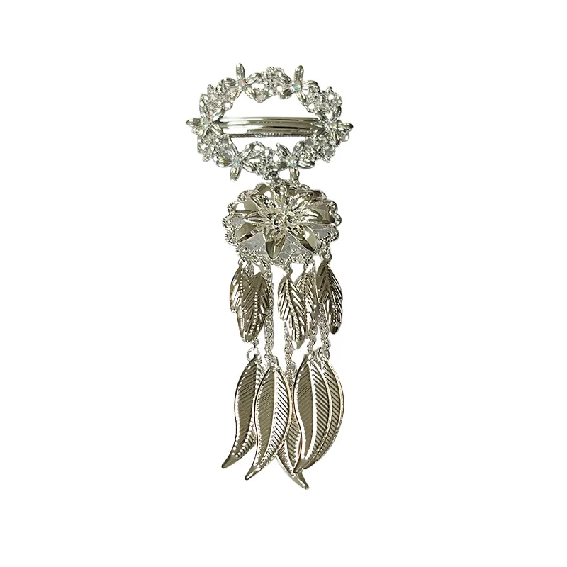 

Retro new Chinese ethnic style fringed hairpin simple temperament Warring States robe hair accessories