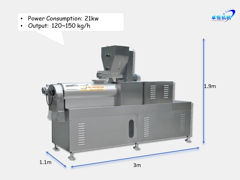 120~150kg/h Industrial Puff Snack Machine for Large-Scale Snack Manufacturing