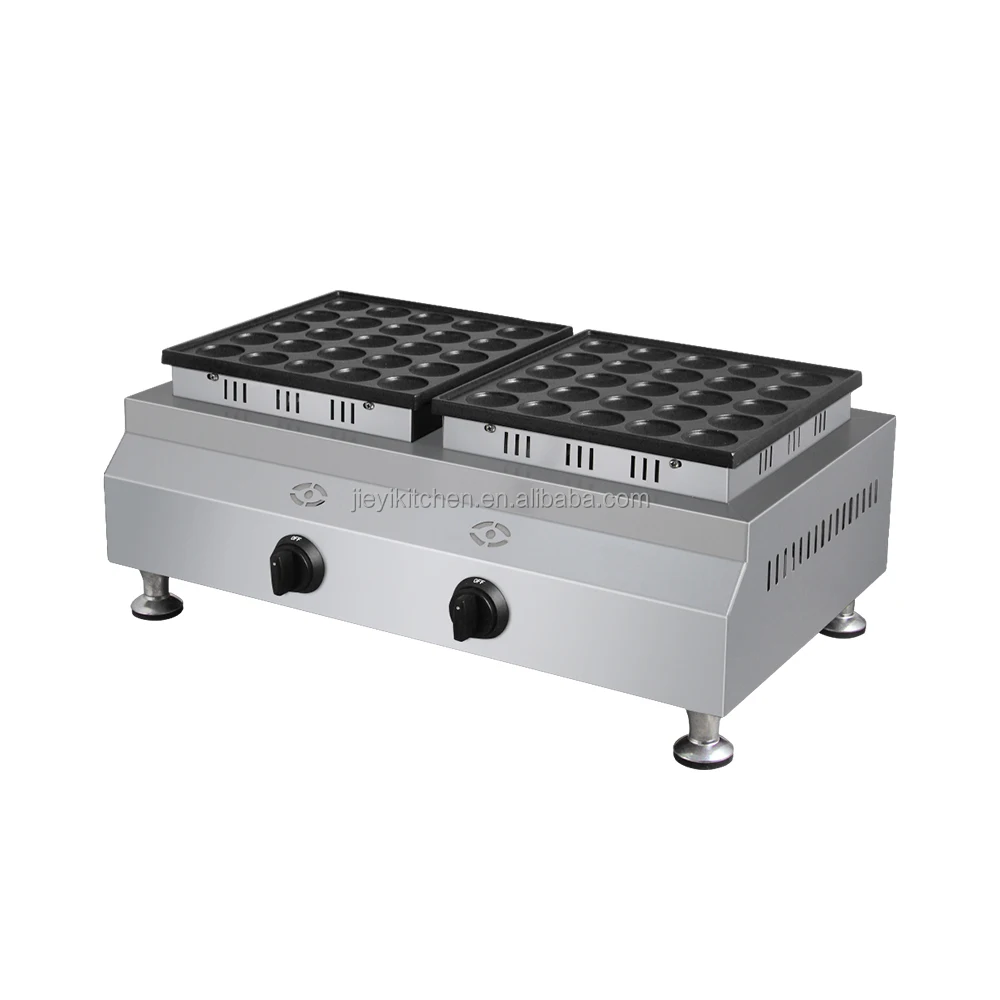 Commercial Gas 50 Holes Poffertjes Machine Mini Pancake Maker Machine Baker Kitchen Manufacturer Ordinary Product Motor 6 Months