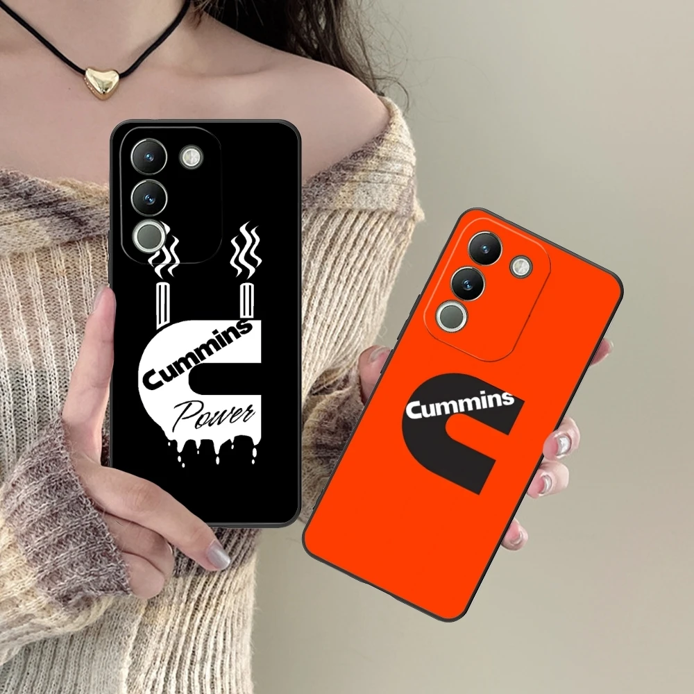 Painting C-Cummins Mobile Cell Phone Case for VIVO Y95 Y93 Y31 Y20 V19 V17 V15 Pro X60 NEX Black Soft Phone Cover Shell