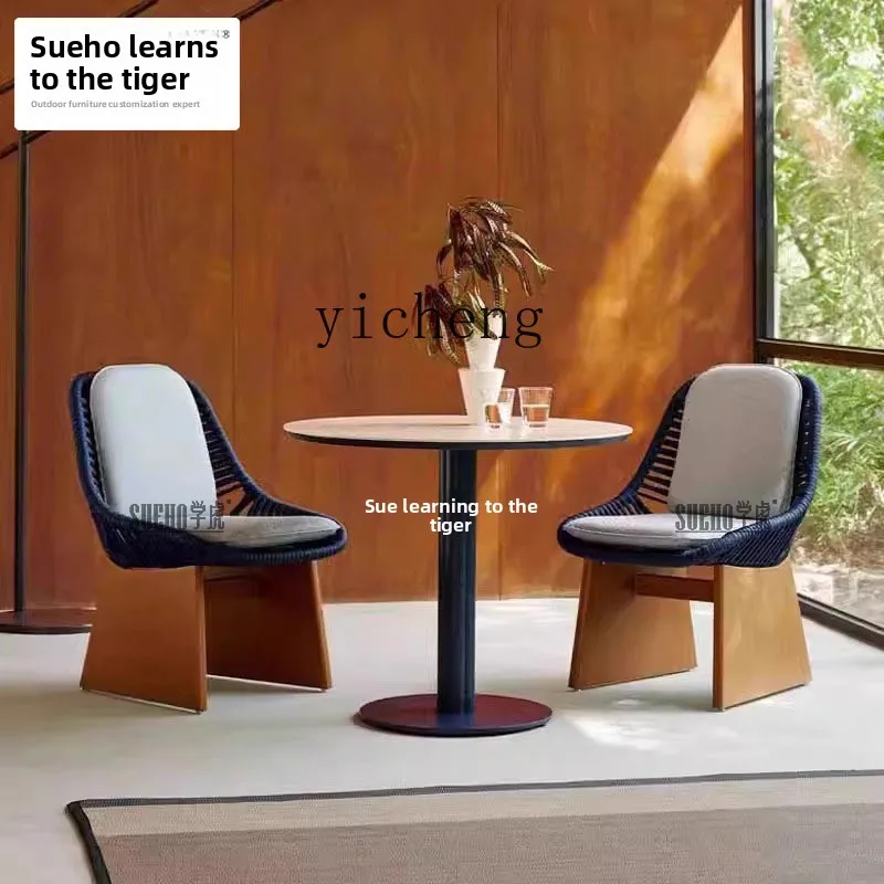 

LX Outdoor Garden Patio Rattan Table and Chairs for Villa and Hotel