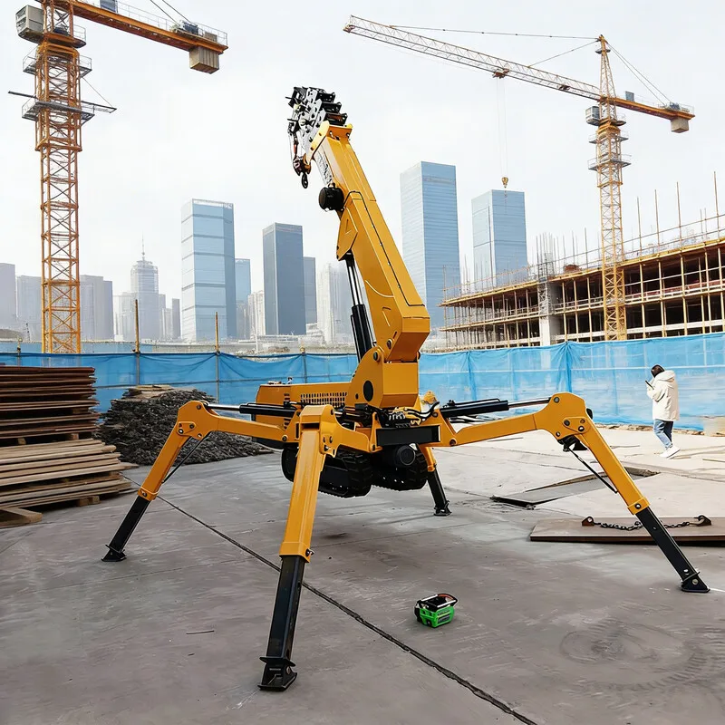 Customized CE Spider Crane – Individual Track Control, Unmatched Maneuverability for Precise On-Site Positioning, Factory Price