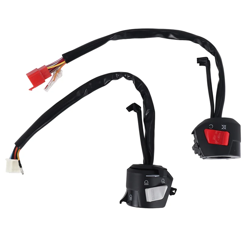 

A03G-22Mm Motorcycle Handle Bar Left Right Switches Horn Turn Signal Headlight Electric Start Handlebar Controller Switch