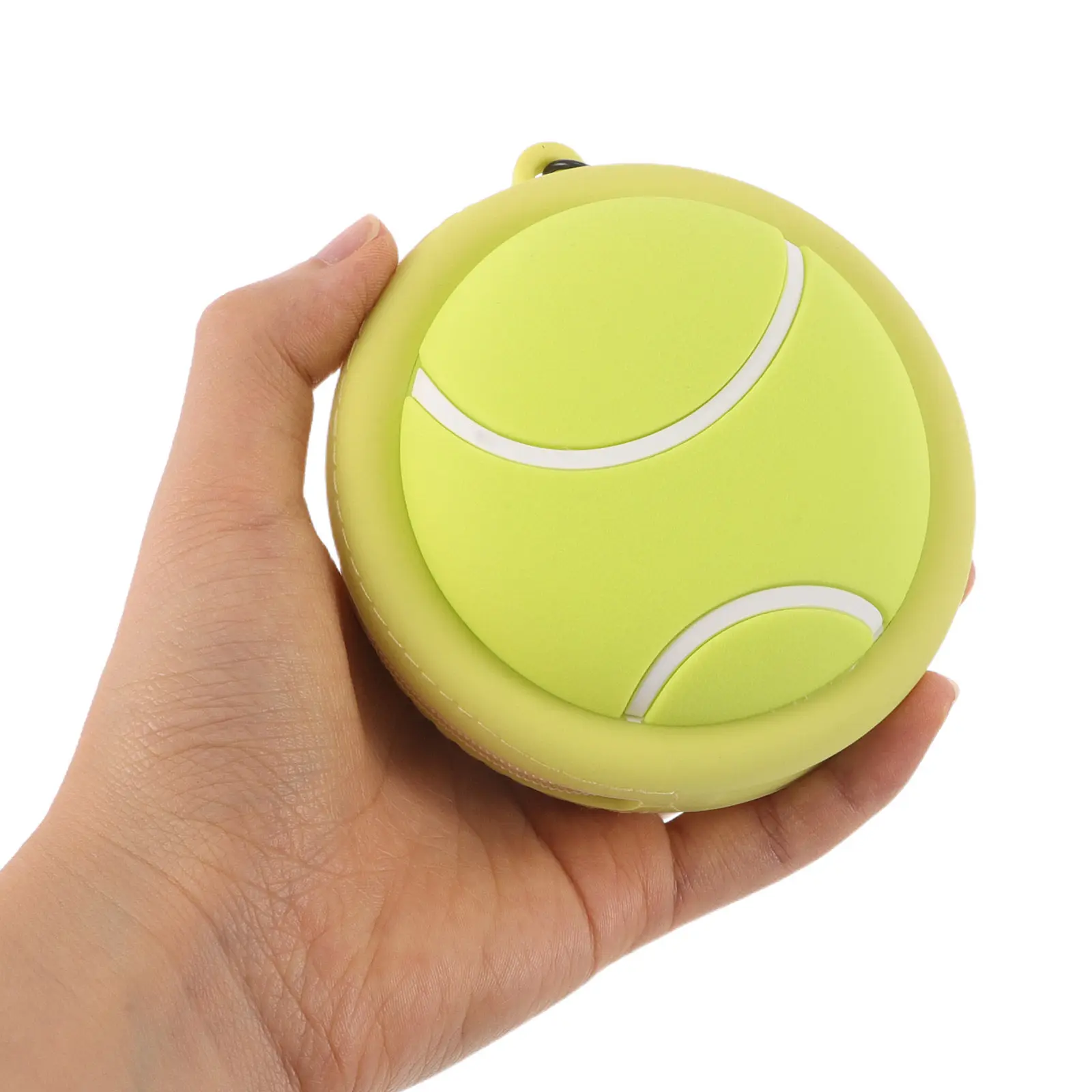 

Mini Silicone Tennis Wallet Zipper Coin Purse Headphone Protective Case Portable Sweat Resistant Waterproof Sports Pendant