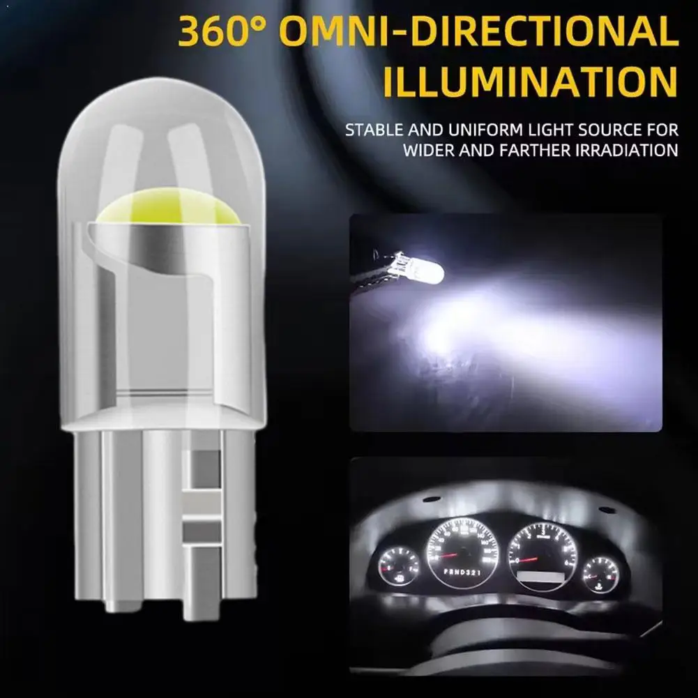 2/4/10X LED Bulbs White, Super Bright 12V T10 Parking Lights LED Light Bulbs 6500K LED Replacement Bulbs for interior Light - zdjęcie 1