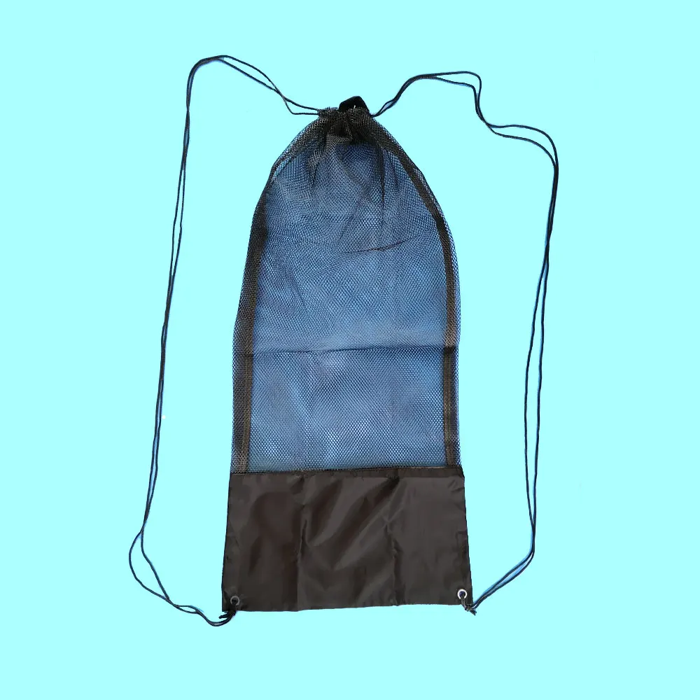 Mesh Gear Bag for Snorkel Equipment Scuba Diving Snorkel Bag Backpack for Snorkeling Fins Swimming Gear Beach and Sports Device