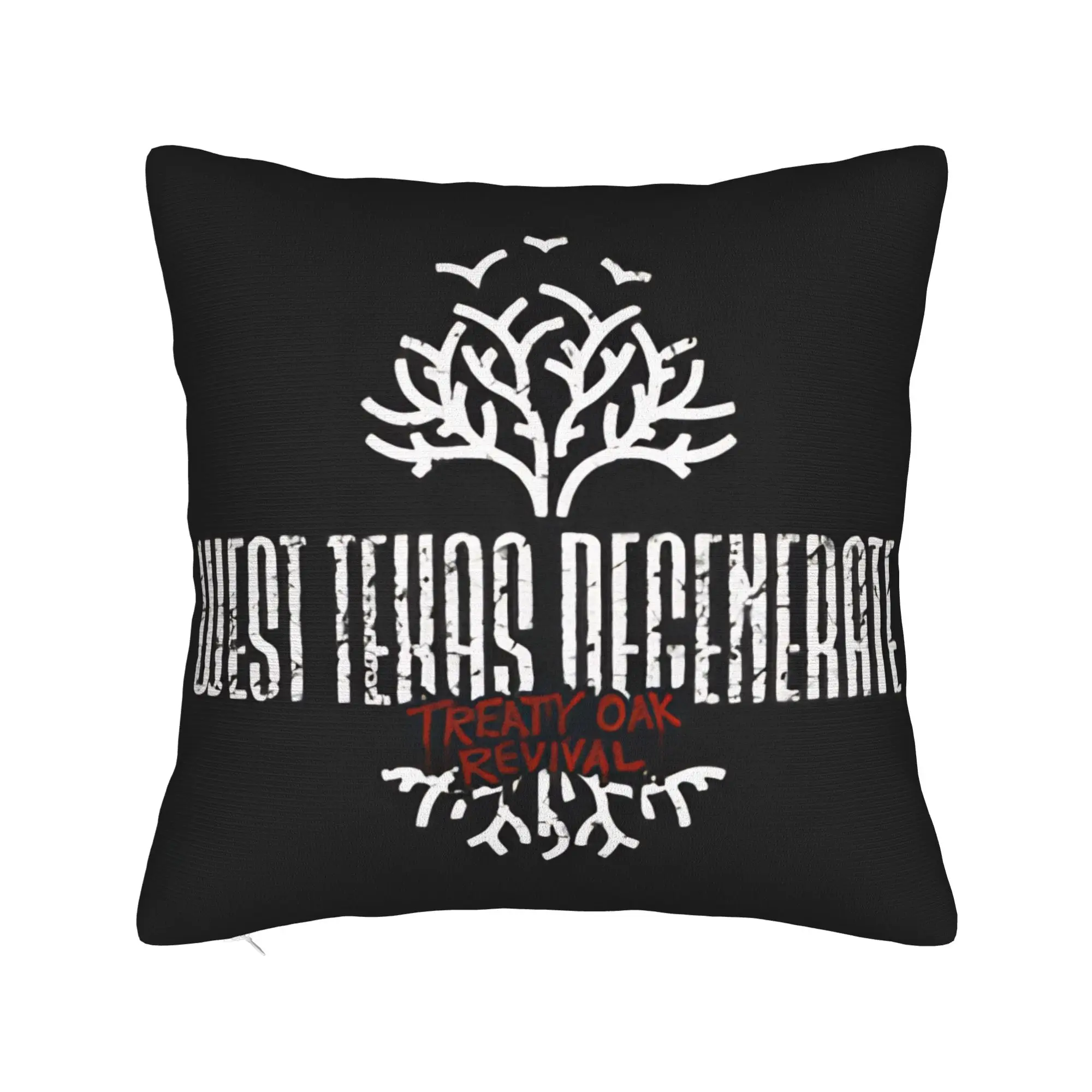 Country Music Band Treaty Oak Revival Pillow Cover  Soft Cushion Cover Fashion Pillow Case For Sofa Car Home Decor