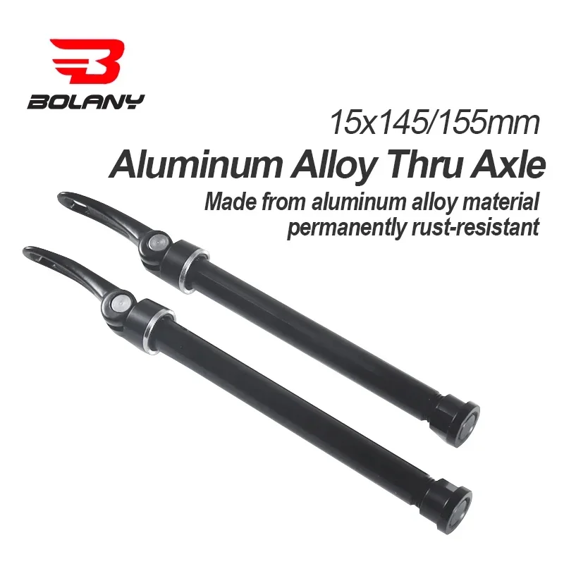 

BOLANY Quick Release Thru Axle Rod for Bike Fork Suspension 15x100/110mm Aluminum Alloy Thru Axle for MTB Boost Hub Cube