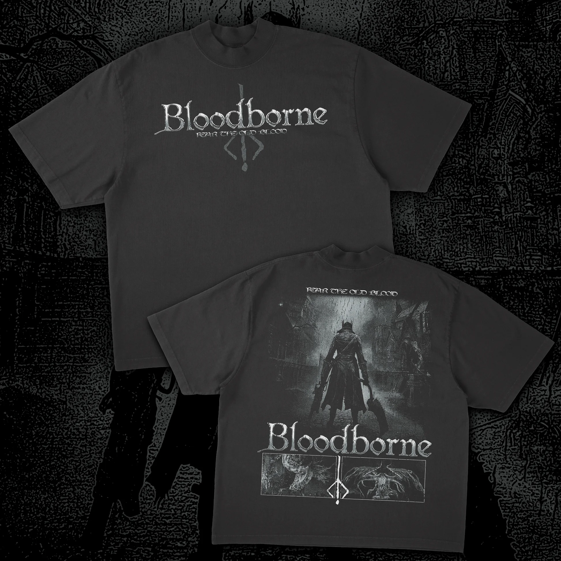 Bloodborne T-shirt Fear The Old Blood Casual Cotton High Quality Streetwaer Harajuku Y2k Oversized Comfort Female Male Clothing