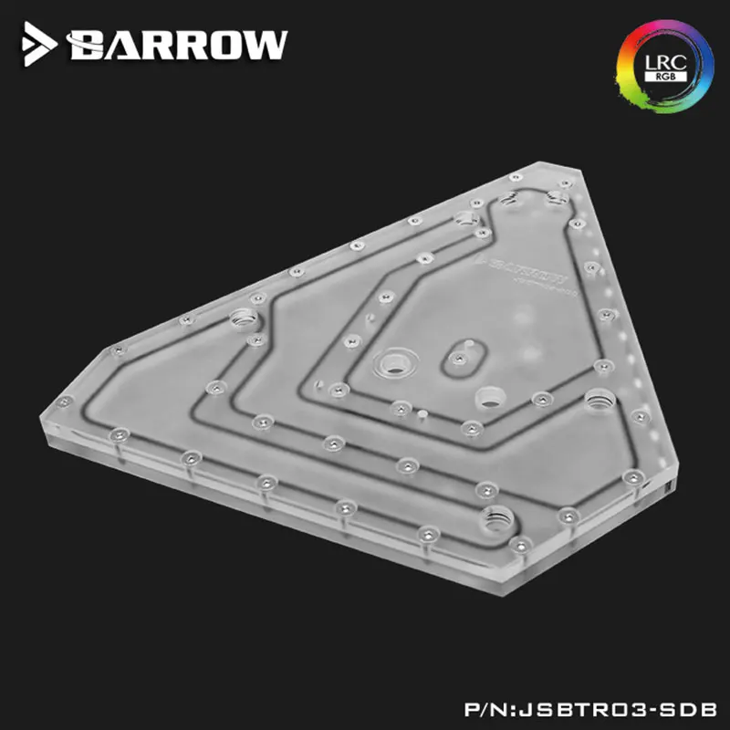 Imagem -02 - Barrow pc Water Cooling Distro Plate Jsbtr03-sdb Jonsbo Tr03 Case Case Aurora Lrc2.0 5v 3pin Aura Tanque de Água