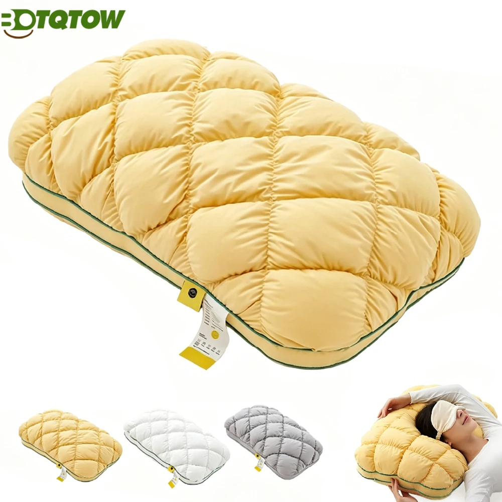 1PC Pineapple Bun Sleep Pillow,Ultra-Soft Decorative Cushion for Bed,Sofa &Travel,Fluffy Plush Bedding Pillow for Home,Women Men