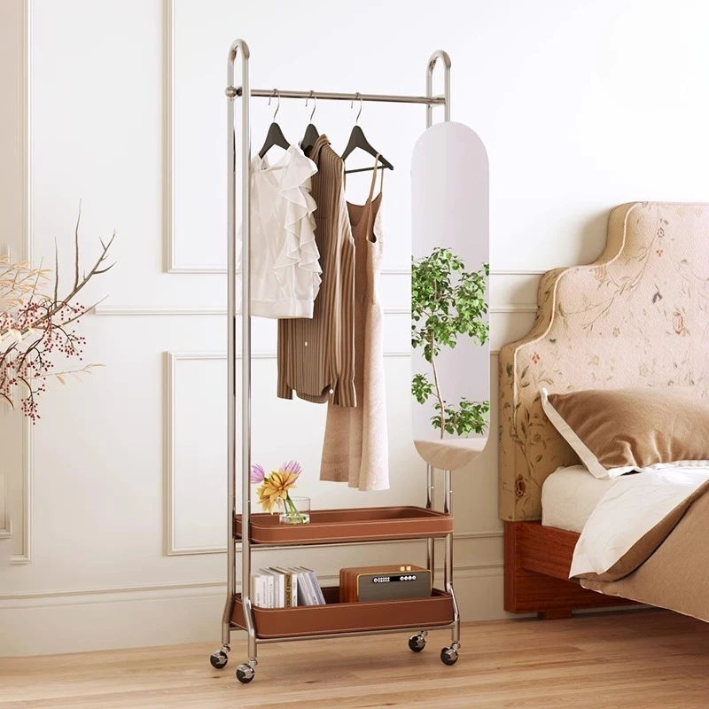 Perchero moderno Para Ropa, Perchero con ruedas a la moda, barato, elegante, Boutique, Perchero Vintage Para pasillo, Mueble Para Ropa