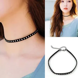 Women Fashion Velvet Choker Necklace Clavicle Chain Vintage Sexy Lace Necklace with Pendants Gothic Girl Neck Jewelry Accessory