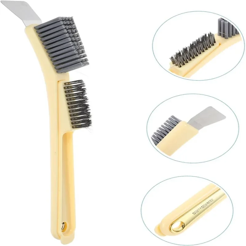 Multi-Function Cleaner Brush Portable Tile Joints Scrubber Fish Tank Window Dead Corner Gap Brush Small Tile Grout Cleaning Tool