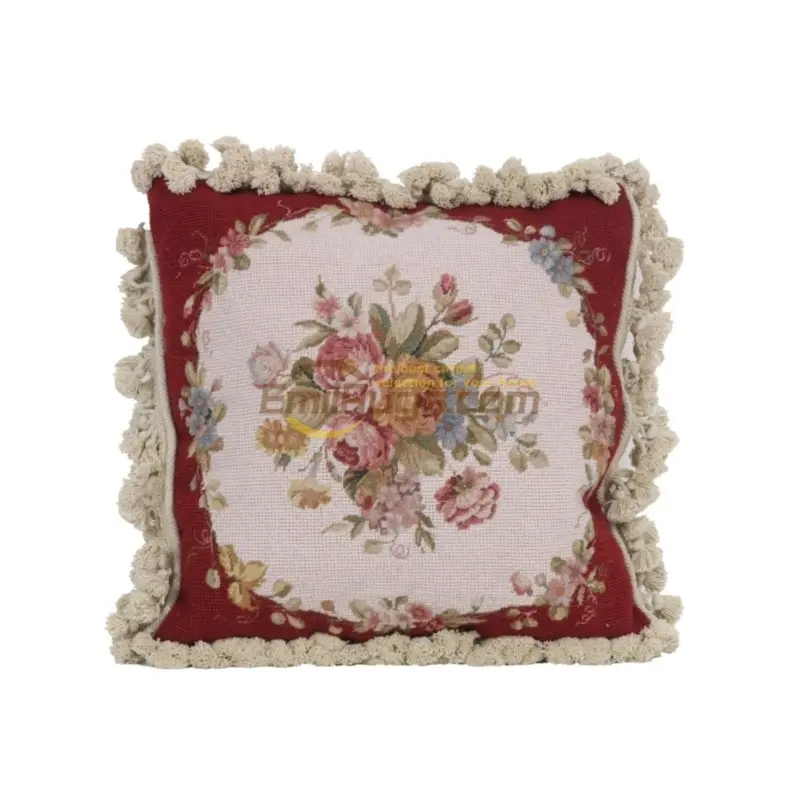 victorian pillow Floss hold   woven needlepoint  style  european palace pillowcase