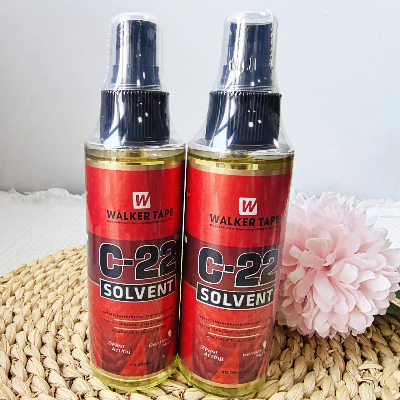Venta al por mayor C22 solvente por Walker cinta removedor Ultra Hold pegamento para peluquín 15ml Walker Tape pelucas de cabello humano Spray con cepillo