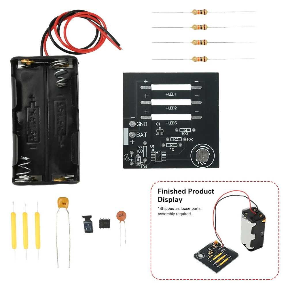 

Электронный сенсорный комплект постоянного тока 6 В с бесступенчатым затемнением, набор для самостоятельного изготовления навыков пайки, комплект печатной платы