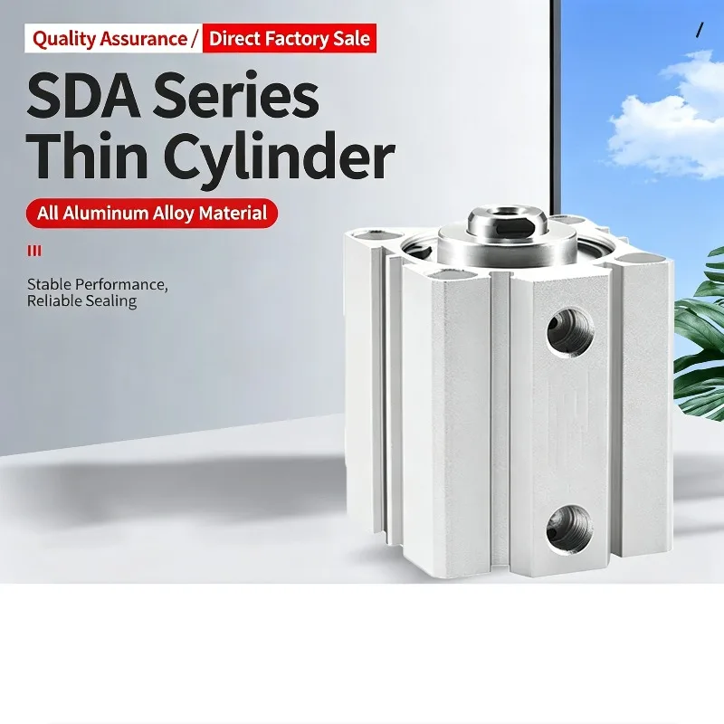SSA Series Front Single‑Action Thin Cylinder SSA12/16/20/25/32*5/10/15/20/25