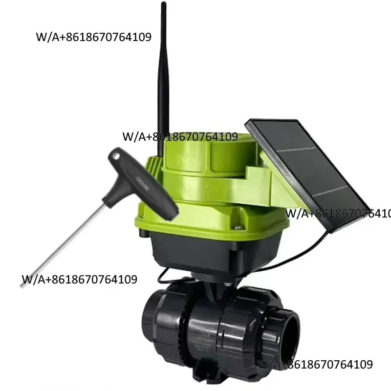 PVC Solar-Powered Smart Ball Valve, IP67 Waterproof with 4G/QOTA Communication for Outdoor Use