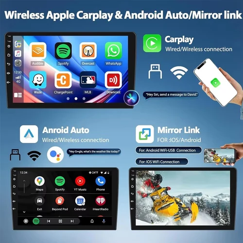 Imagen 2 del producto Para Mitsubishi Colt Z30/Z30G/Z3B/Z3V 2007-2012 Android 15 Radio de coche 2 DIN reproductor de vídeo Multimedia con Carplay Bluetooth 5G RDS