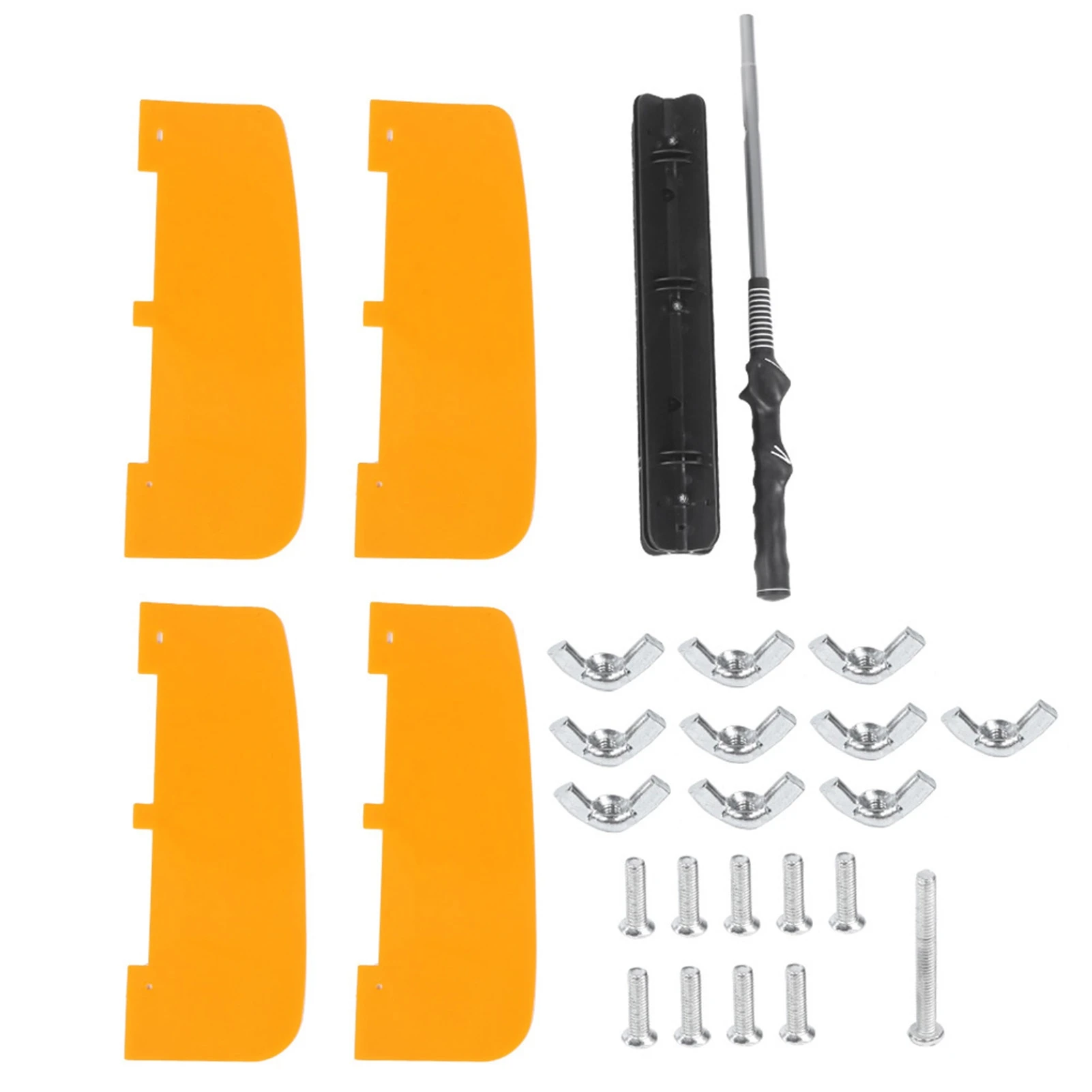 ABS Humanized Non-Slip Grip Golf Propeller Fan Trainer Swing Wind Power Training Tool Practice Supplies(Jaune )