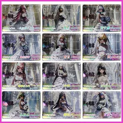 Anime Goddess Story Rare Laser Flash Eula Furina Yoimiya Lumine Shenhe Beelzebul Toys for boys Collectible Card Birthday Present