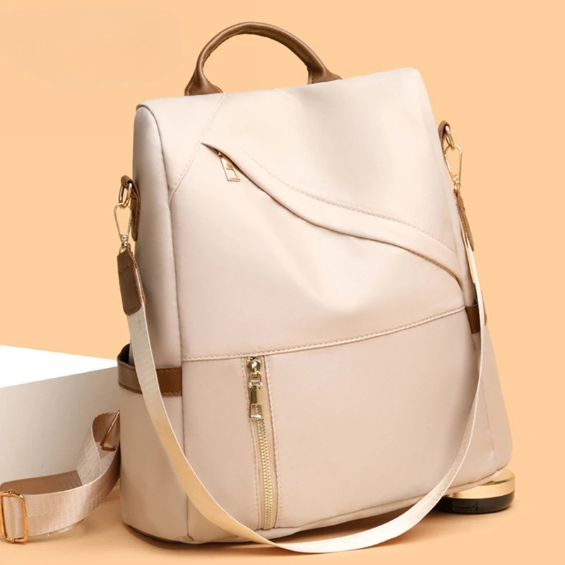 

Europe and the United States new backpack new large-capacity leisure Joker anti-theft ladies bag travel backpack handbag.