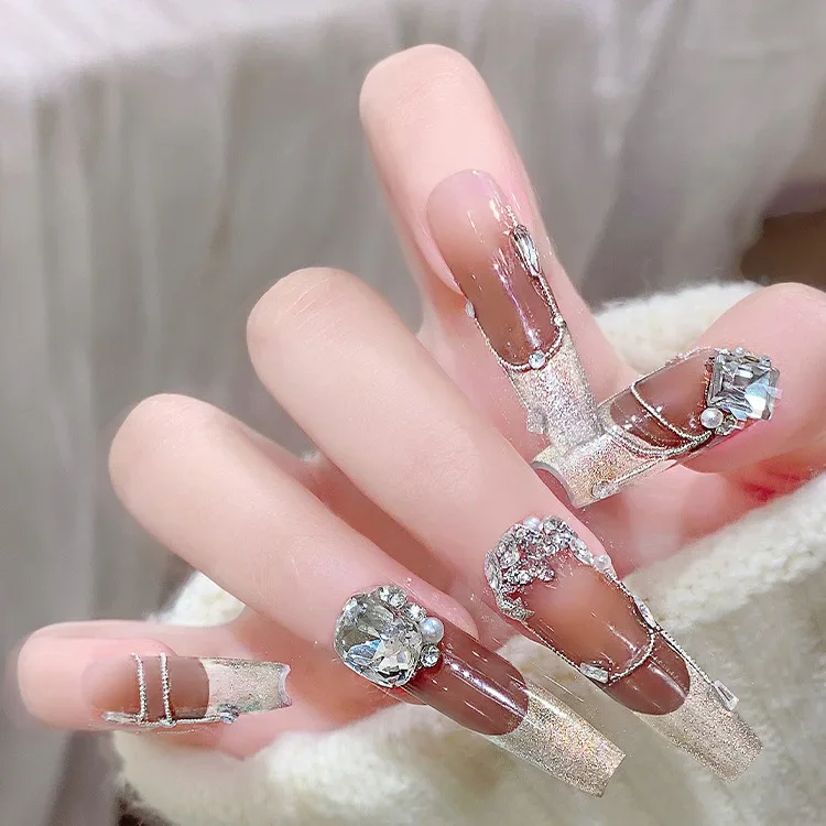 Strass de forme spéciale pour la décoration des ongles, breloques transparentes, rose, cœur, étoile, papillon, aurore, Nail Art, 1 pièce