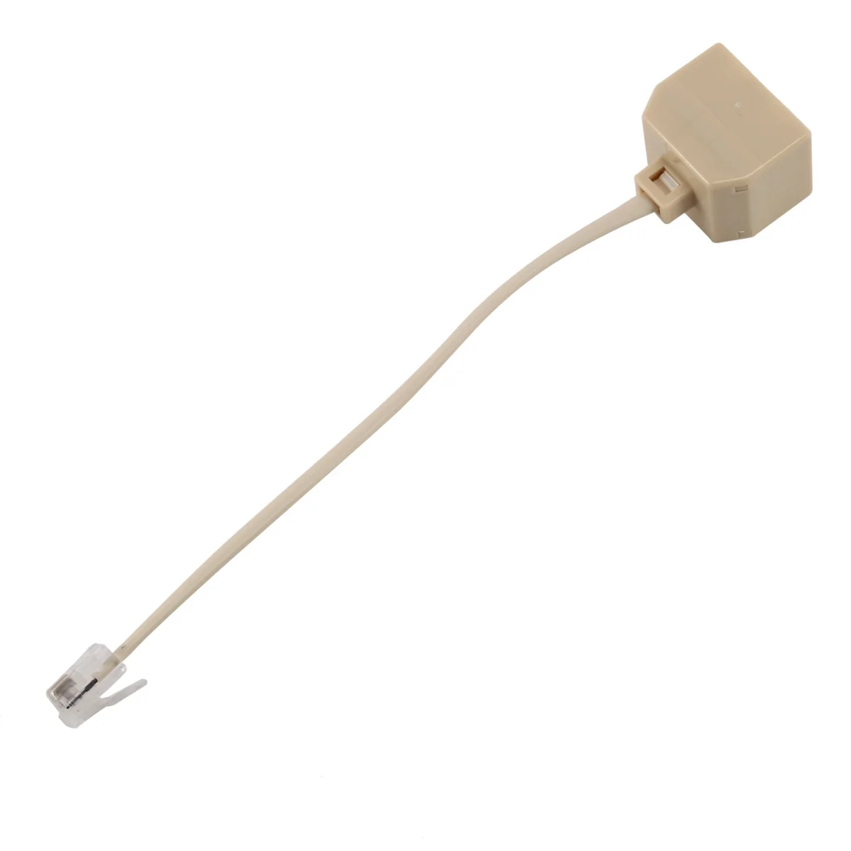 Excellent! Telephone RJ11 Male Line to Double RJ11 Female Jack Filter Splitter Adapter