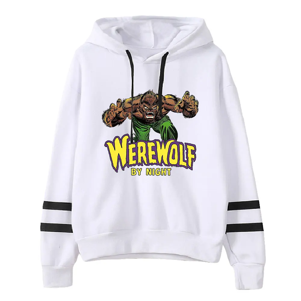 

Werewolf By Night Movie Unisex Pocketless Parallel Bars Sleeves Sweatshirts Women Men Hoodie 2022 New Film Fashion Clothes