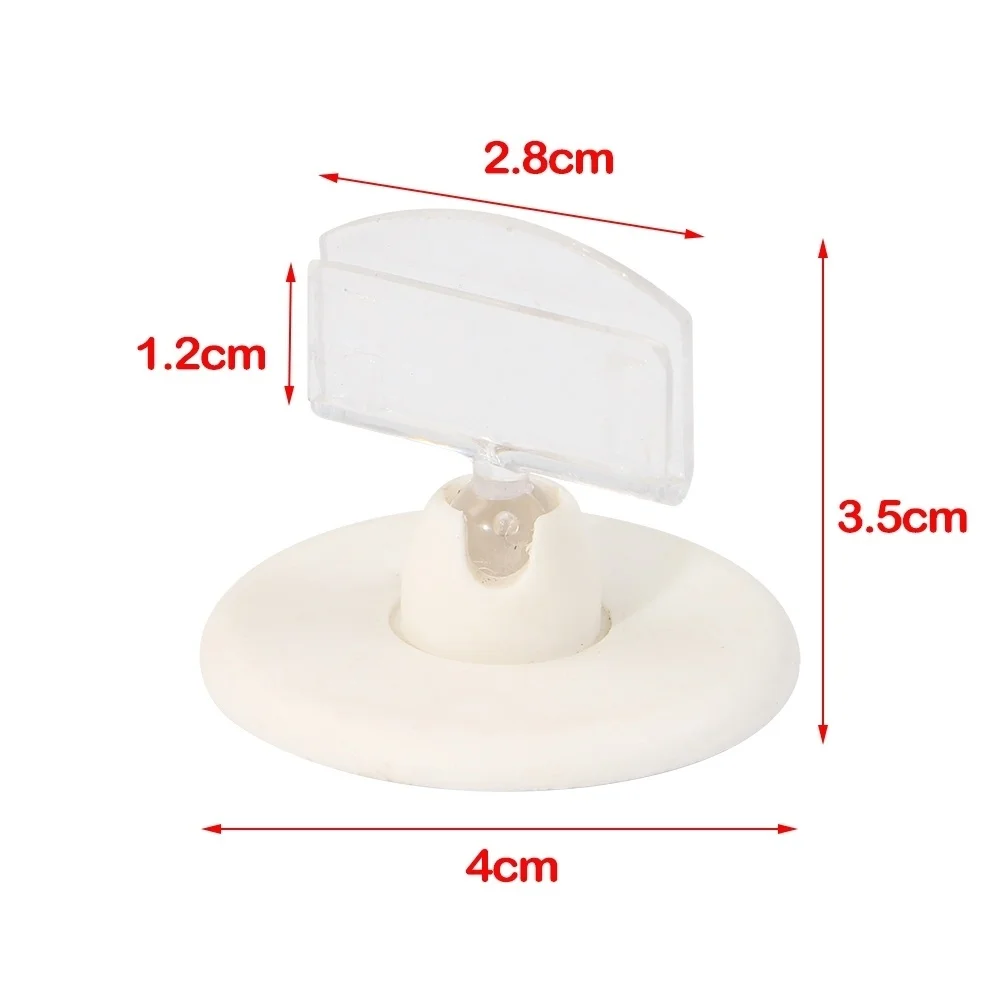 Office Pop Base Self Adhesive Rotating Universal Clamp Paper Memo Picture Name Card Price Tag Sign Label Holder Stand