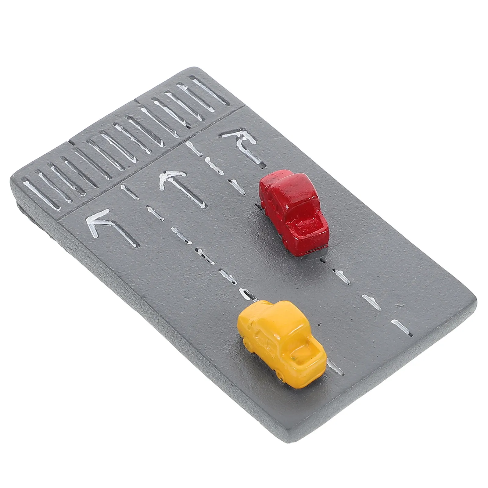 Miniature Highway Resin Craft Sand Table Micro Landscape Street Decorations Cake Topper Street Markings Sensory Bin Supplies
