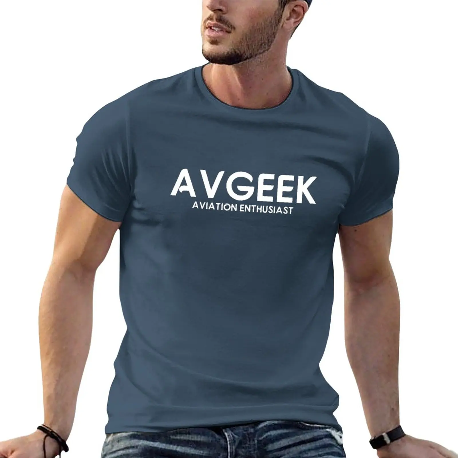 

Aviation Geek Logo T-Shirt customizeds quick-drying boys animal print shirt new edition clothes for men