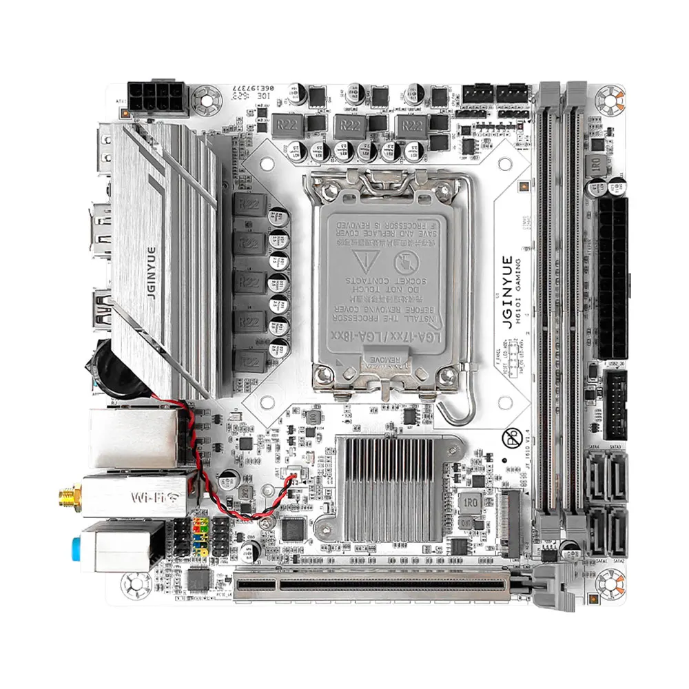 Imagem -06 - Placa-mãe Suporte Lga 1700 Intel Core i3 i5 i7 i9 12th 13th Processador Dual M.2 Nvme Ssd Memória Ddr4 H610i Gaming Jginyue-h610