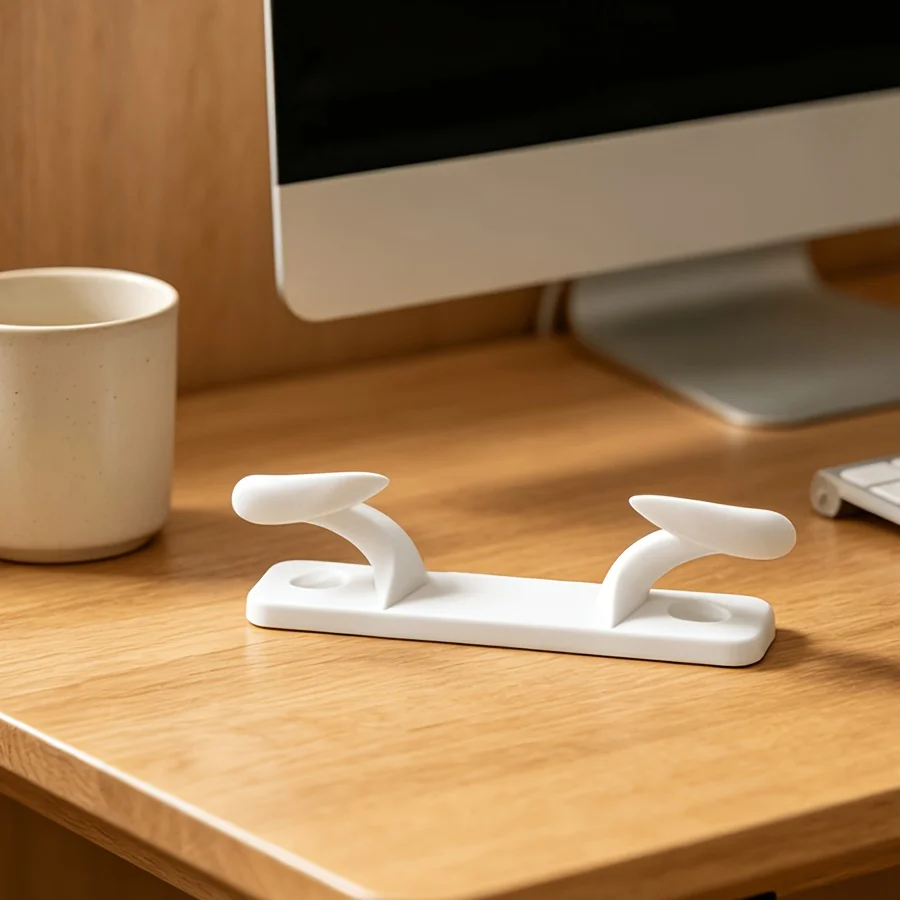 minimalism Game Controller Holder 3D Printed Anti-Slip Desk Stand Universal Gamepad Mount PS5 PS4 Xbox Gaming Desktop Organizer view 6
