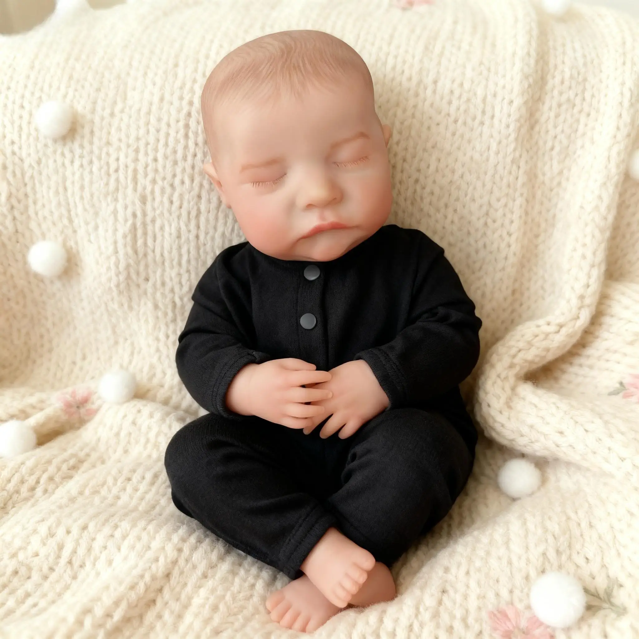 

18-Inch Reborn Baby Dolls - Realistic Newborn, Soft Weighted Body, Adorable Poseable Real Life Doll– Gift for Kids Age 3+