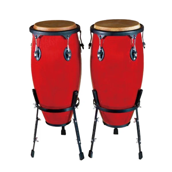 

Hooqu Chinese traditional percussion instrument red wooden drum