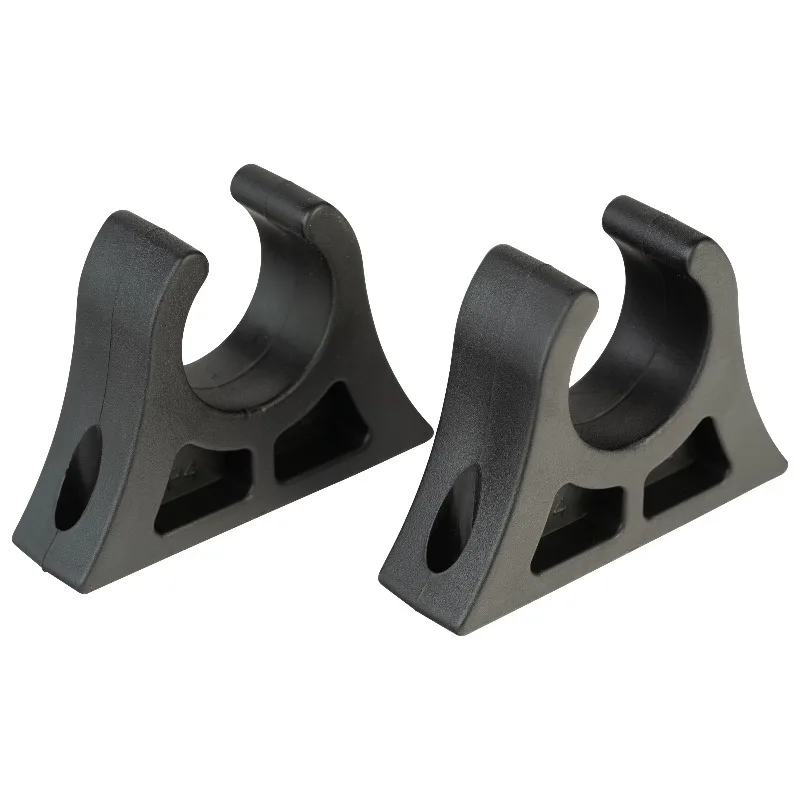 Rubber Paddle Clips, Black, 2 Pack